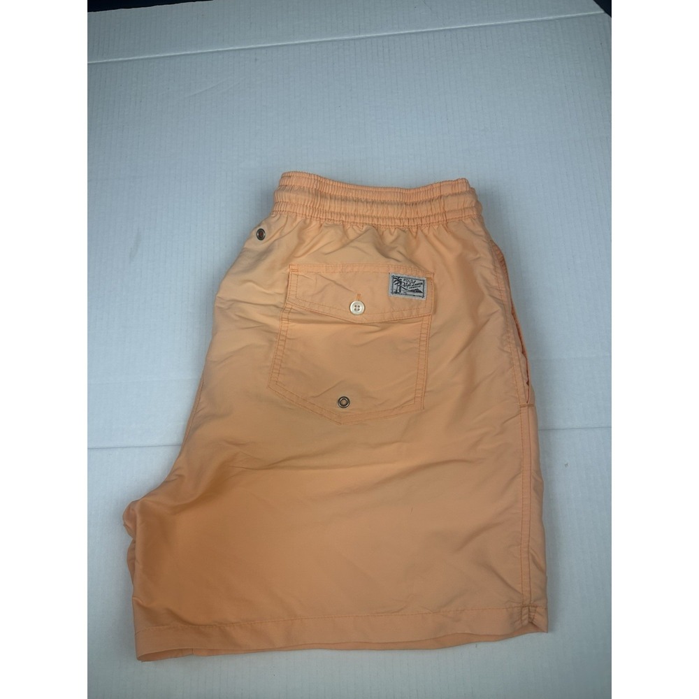 Polo Ralph Lauren Orange Lined Swim Trunks 2XL Board Shorts - Picture 8 of 9